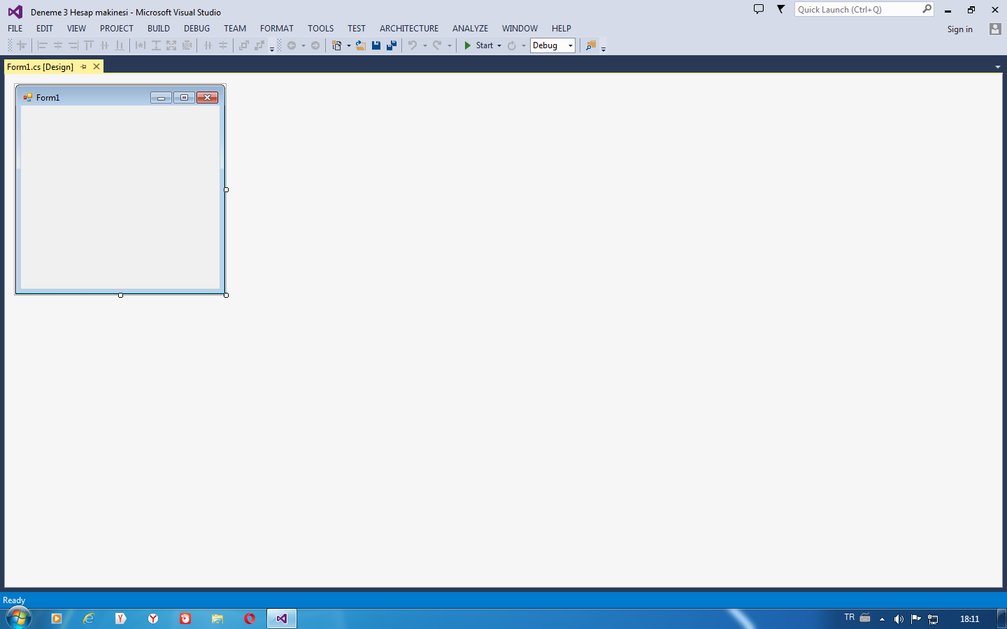 Visual Studio 2013 toolbox gözükmüyor