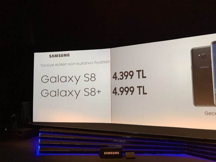 Samsung Galaxy S8 ve S8+ modellerinin Türkiye fiyatları belli oldu