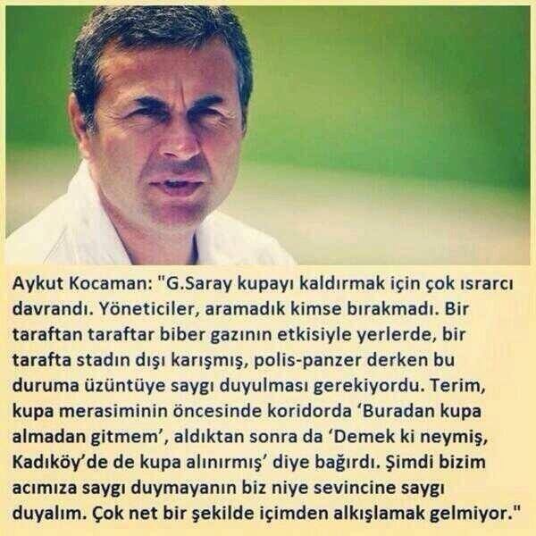  Fenerbahçe'de bir sistem varsa bunun mimarı Aykut Kocaman'dır!