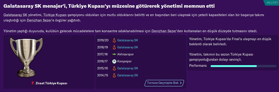 FM20 | DS | Galatasaray | Kariyer Sonu | 5 Sezon'da 15 Kupa - Avrupa'da 3 Büyük Final