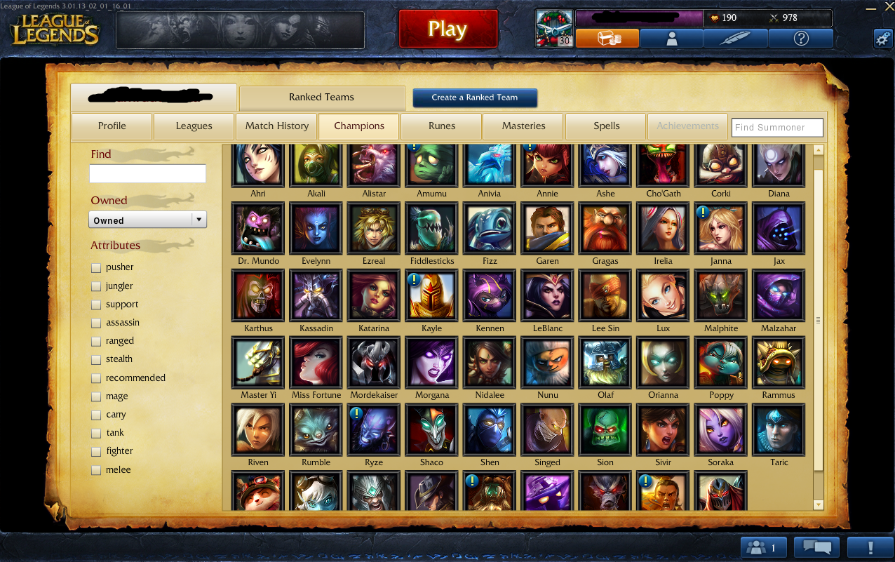  30 LVL EUW Hesabı / 21 Skin / 3 Rune Page / 60 Şampiyon