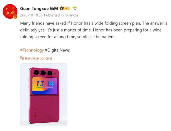 Vivo ve Honor, geniş ekranlı katlanabilir telefon furyasına katılıyor