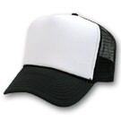  meraklisina siyah-beyaz trucker (kamyoncu) sapka vintage