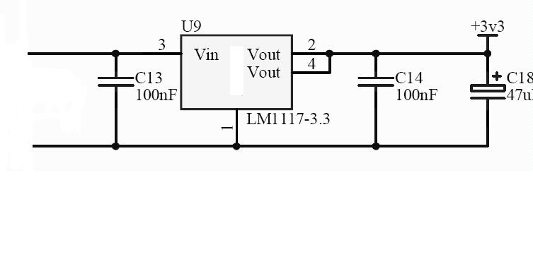  5v dan 3.3v düşüren devre