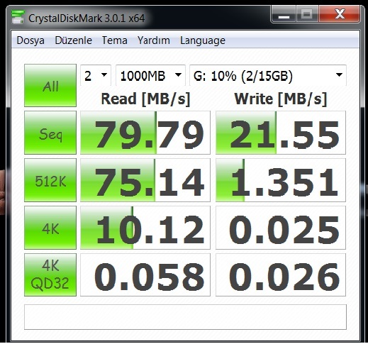  FLASH DISK TEST BAŞLIĞI!!!