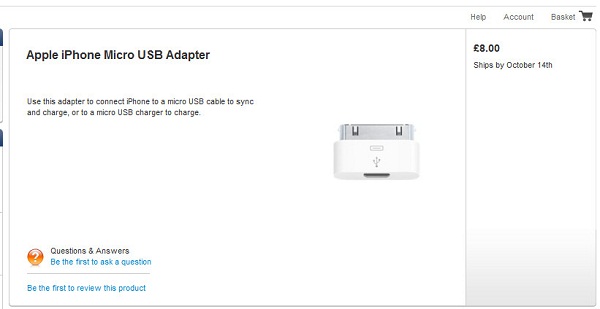 Apple, iOS cihazları için AB standartlarına uygun Micro-USB adaptörü piyasaya sürdü 