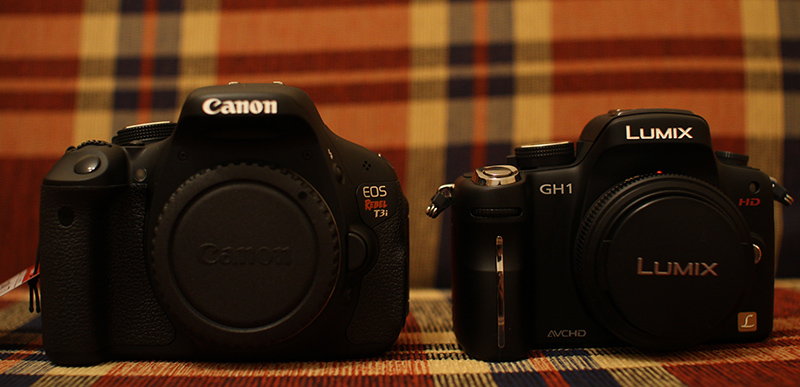  Canon 7D vs Canon 600D vs Panasonic GH1(2) fotoğraflı boyut karşılarştırması