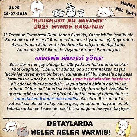 Animeli Günler Haber (AnimeSeverler)📰