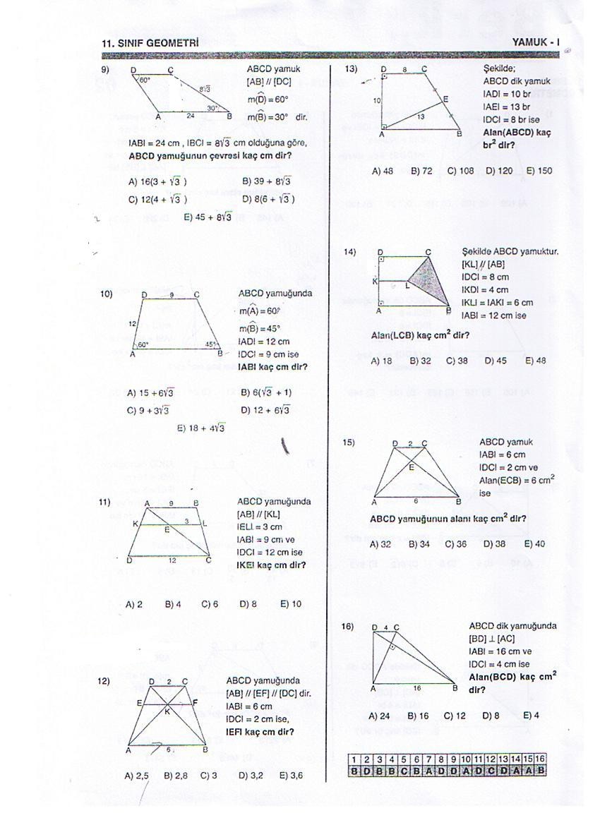  Bir Kaç Tane Geometri Sorusu Çözermisiniz Arkaşlar