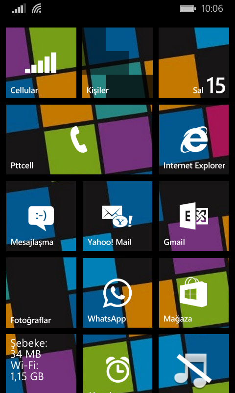  Windows Phone 8.1 Ana Ekranlarınız