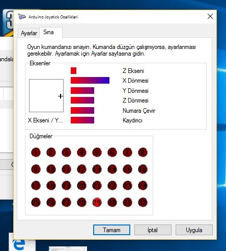  Arduino yu Joistik olarak Kullanma