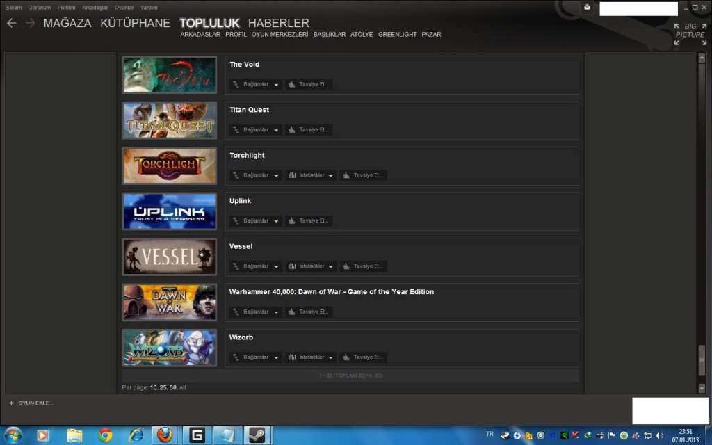  SATILIK STEAM HESABI