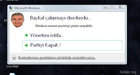  Windows sapıtırsa ne olur? SÜPER :)