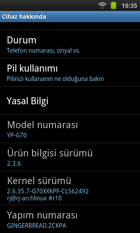 Samsung Galaxy S wifi 5.0 - Galaxy Player 5.0 ( YP-G70 ) Ana Konu