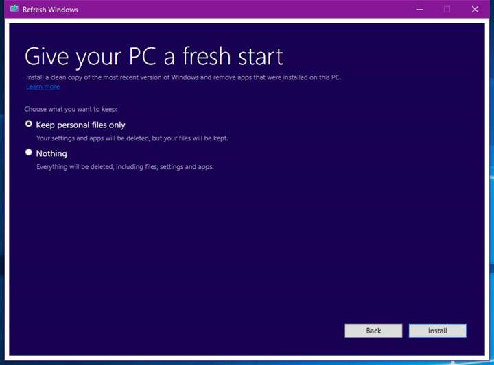 Microsoft'un Windows 10 temiz kurulum aracı artık indirilebilir durumda
