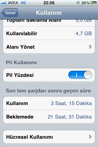  4s 5.1.1 sarj surem normalmi sizce bana az gibi geliyor