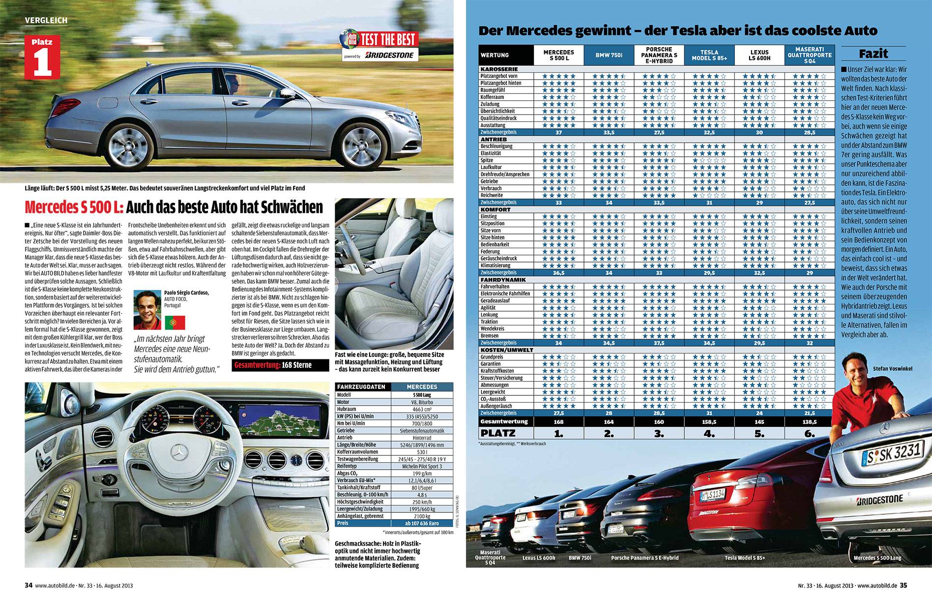  S CLASS VS 7 SERİSİ KAZANAN S CLASS