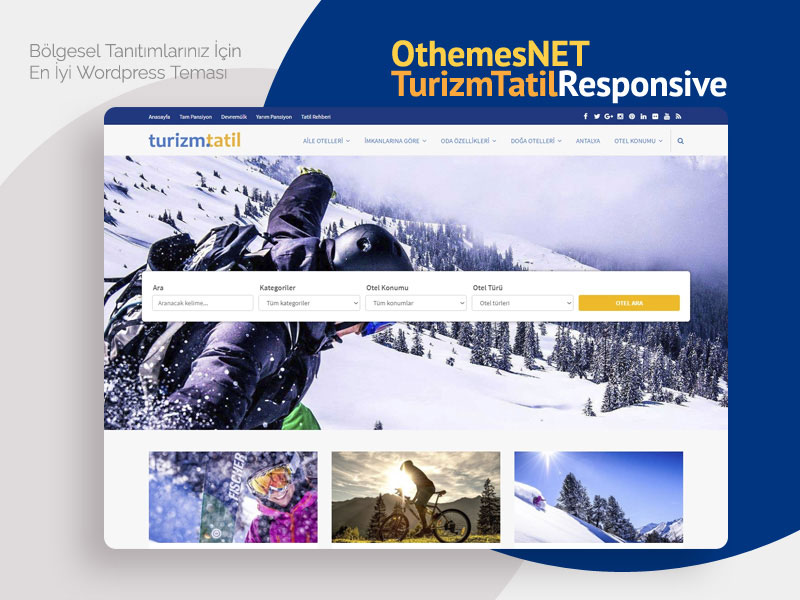 OthemesNET Turizm Tatil Responsive | Wordpress Turizm Otel Tatil Seyahat Teması | GÜNCELLENDİ