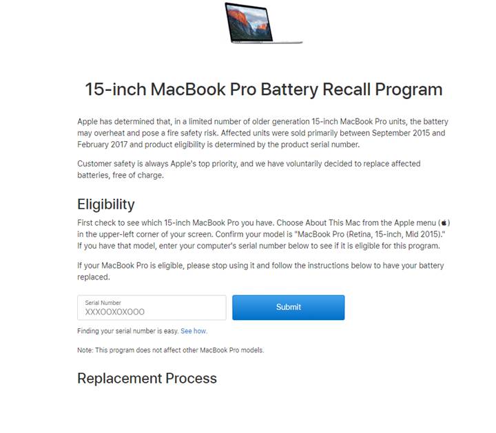 Bazı MacBook Pro modelleri aşırı ısınma ihtimali nedeniyle geri çağırılıyor