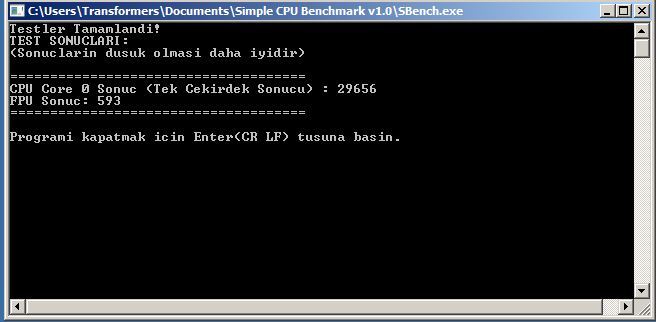 İşlemci FPU ve Tek Çekirdek CPU Performans Testi (Siz De Test Edin) [Güncel]
