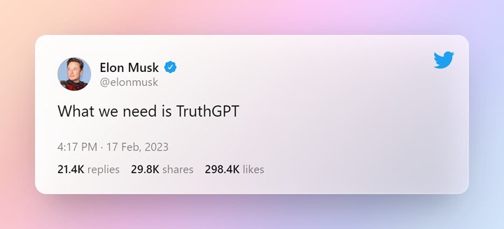 Elon Musk, ChatGPT rakibini açıkladı! Gerçeği arayan TruthGPT geliyor