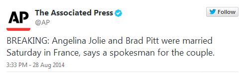  Brad Pitt ile Angelina Jolie Evlendi