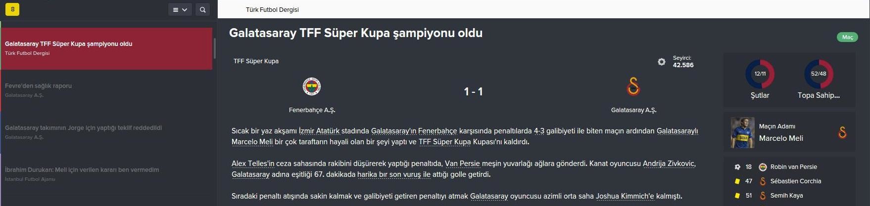  FM 2016 Galatasaray Kariyeri  -Yine yeniden- (3. sezon basladi)