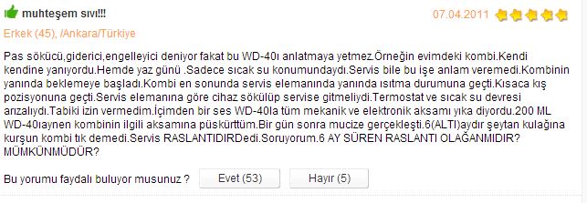  WD 40 ne işe yarar