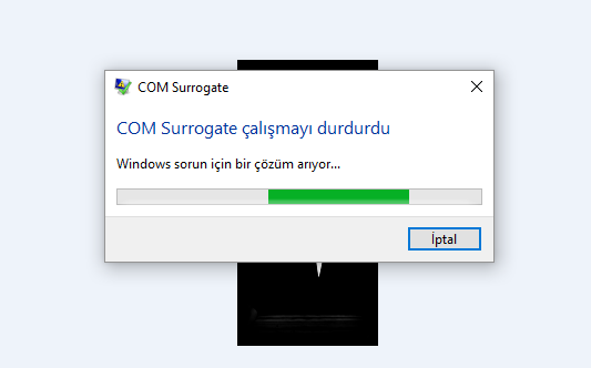  Çözünürlük Ve Resim Arızası! - COM Surrogate Çalışmayı Durdurdu!