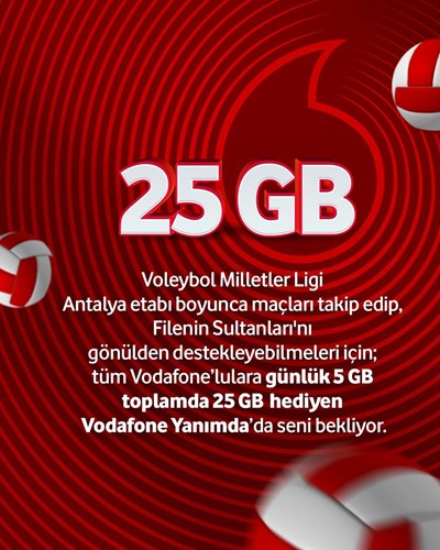 Vodafone'dan herkese 25 GB internet hediye!