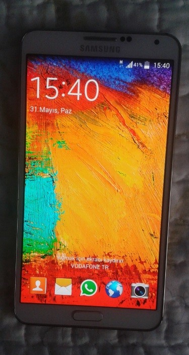  Satılık Samsung Galaxy Note 3 Beyaz Genpa Garantili Faturalı Kutulu 1050TL