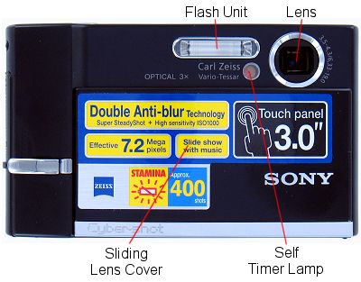  TaKaSLıK : SONY T50 (7.2 Mpixel - Dokunmatik Ekran - 1GB MsPro )