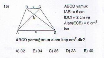  Geometri Soruları Çözümü Lazım Acill.