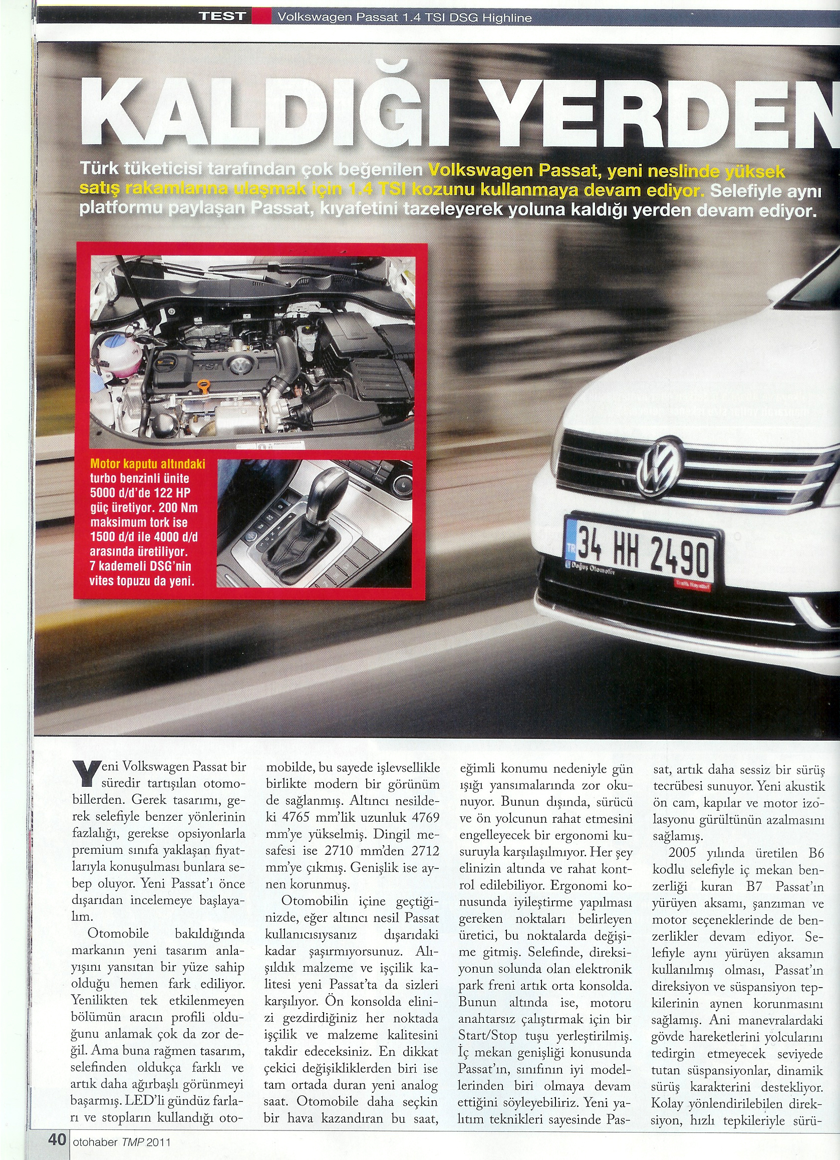  VW Passat 1.4 TSI DSG Otohaber Testi