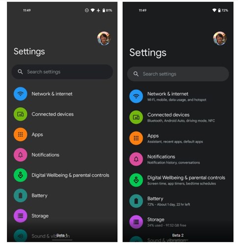 Android 12'nin ikinci beta sürümü yayınlandı: İşte yenilikler