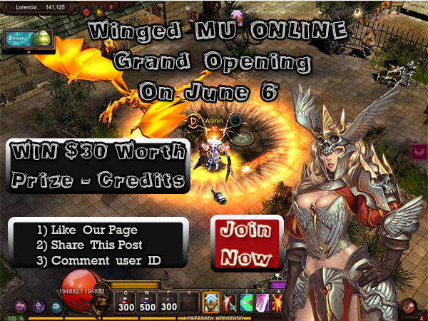 [AD] Winged MU Online | Medium x250 | Dynamic Exp, No FO | Launch 6. June