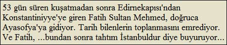  ´´ NG’den tüm yönleriyle İstanbul’un fethi.