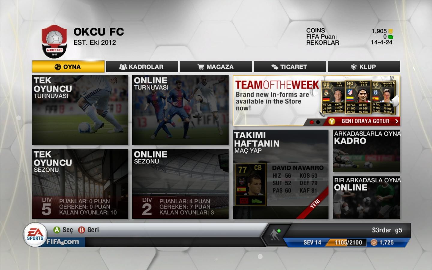  FIFA 13 Türkçe Yama v2.2 (son sürüm)