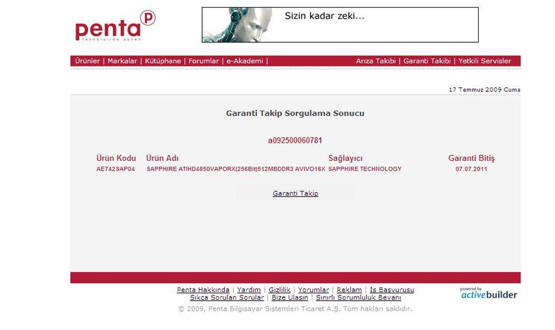  ***SÜPER FİYAT SIFIR GARANTİLİ KUTULU HD4850 VAPOR-X***