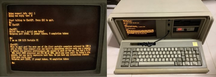 ChatGPT, 1984’ten kalma bilgisayarda çalıştırıldı: Eski bilim kurgu filmleri gibi