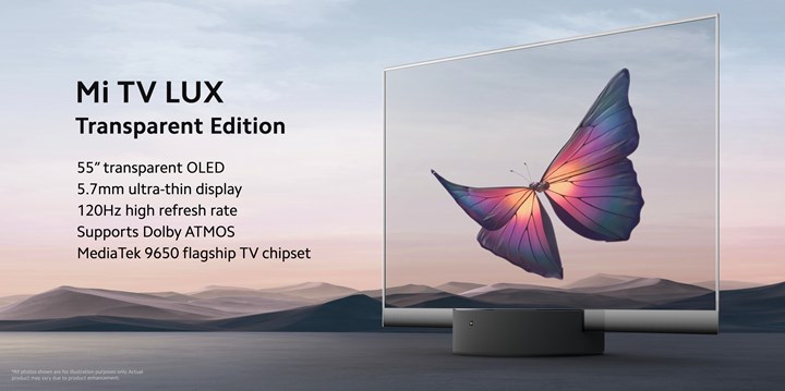 Xiaomi Mi TV LUX Transparent Edition tanıtıldı: Dünyanın seri üretim ilk saydam TV'si