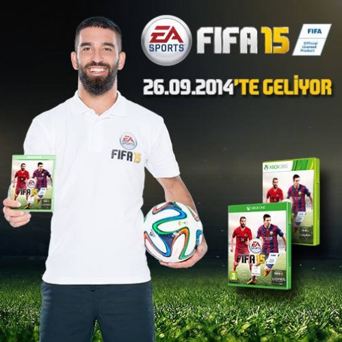  Arda Turan,Milli formasıyla FIFA 15 kapağında.