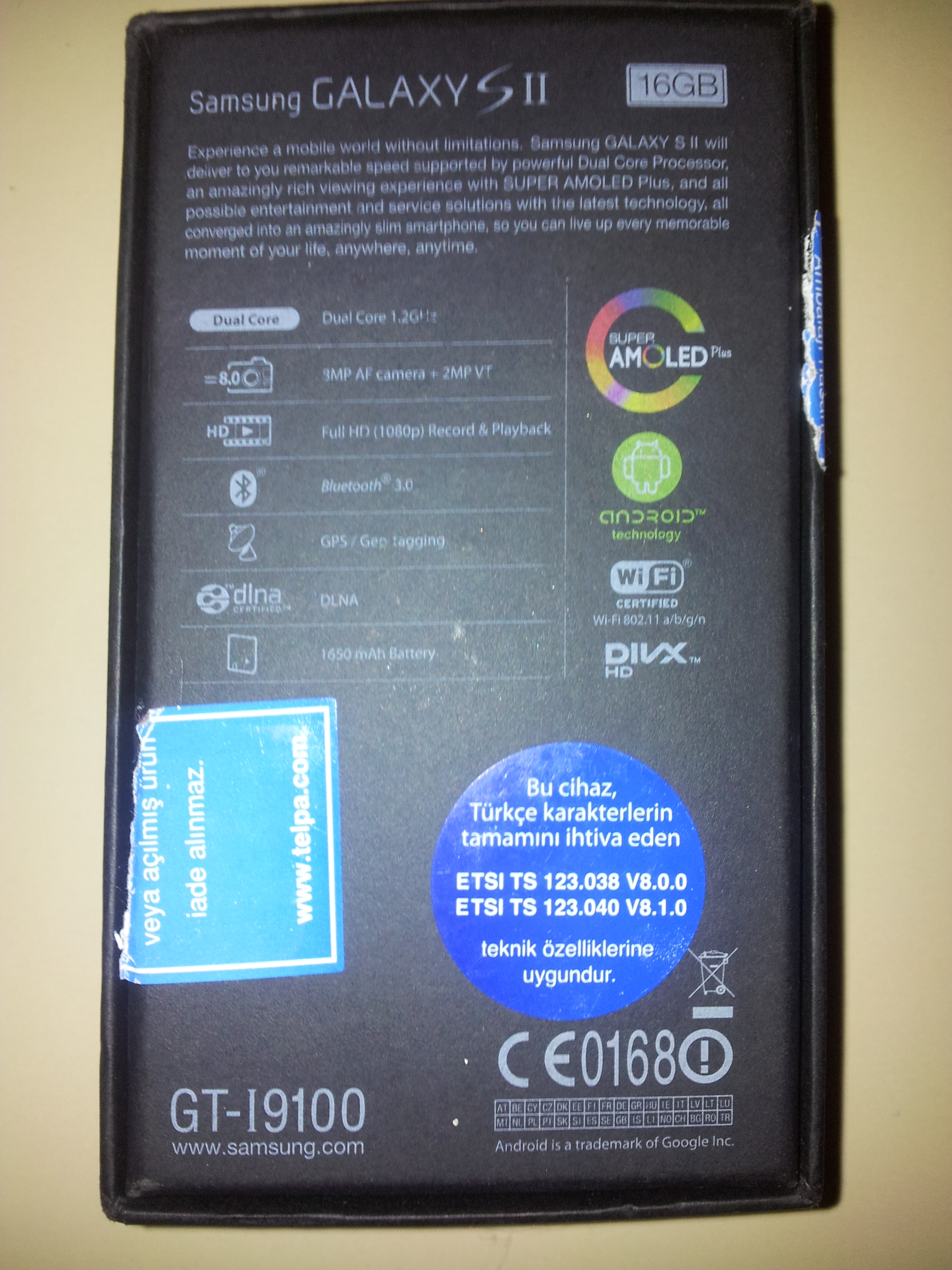  Telpa Garantili 5 Ay Kullanılmış Galaxy S2