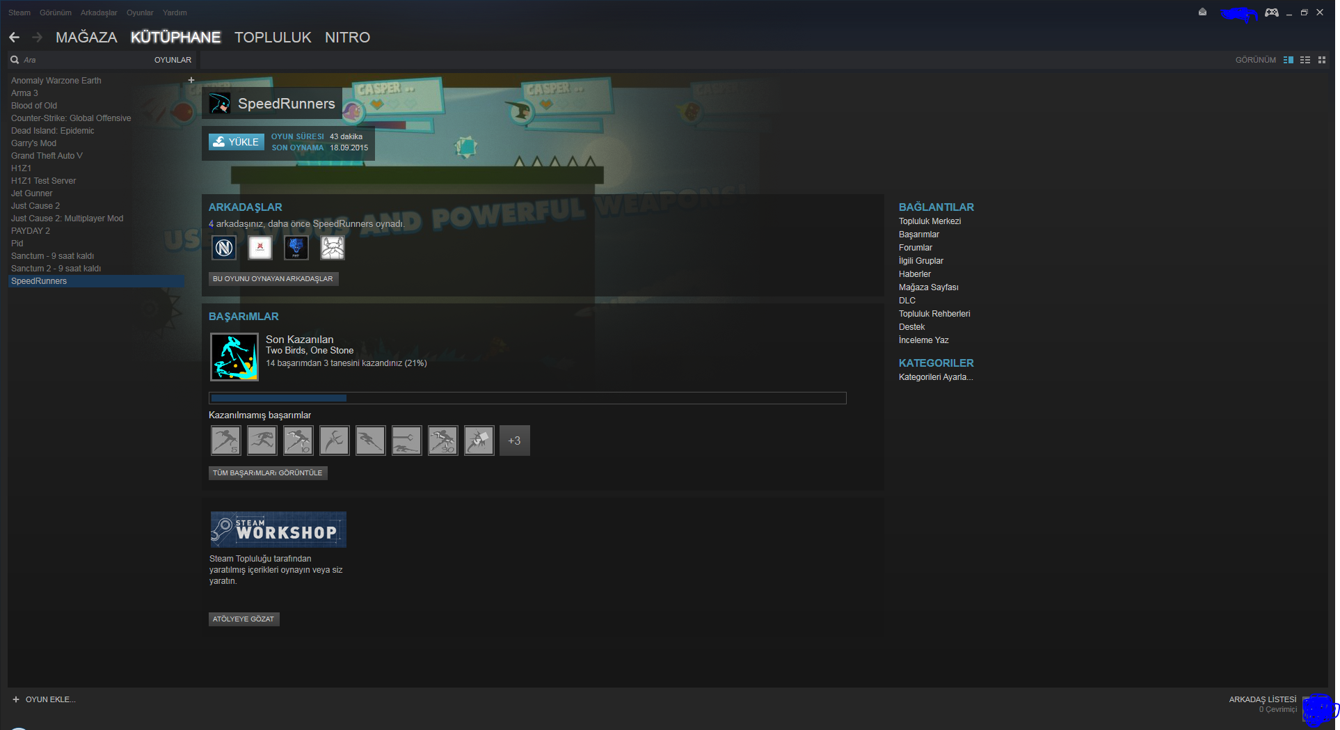  [SATILIK]Steam hesabım satılıktır.(arma3,csgo,garrys mod,gta 5,h1z1,just cause 2,payday 2,speedrunn)