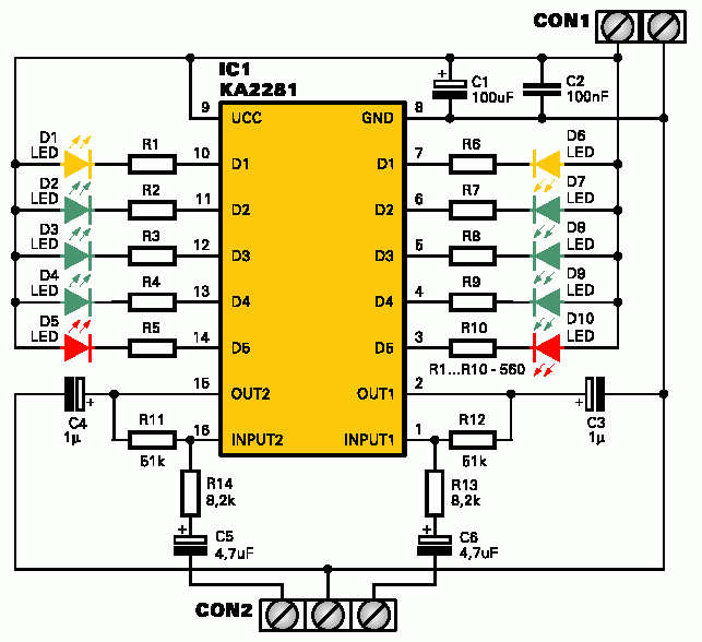 Ka2281 схема включения