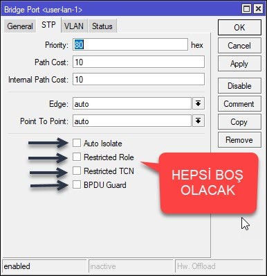 Mikrotik anlayanlar yardımcı olabilirmi?