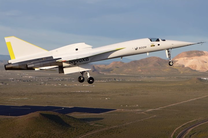 Boom XB-1 ilk uçuşunu yaparak süpersonik uçuşlara göz kırptı