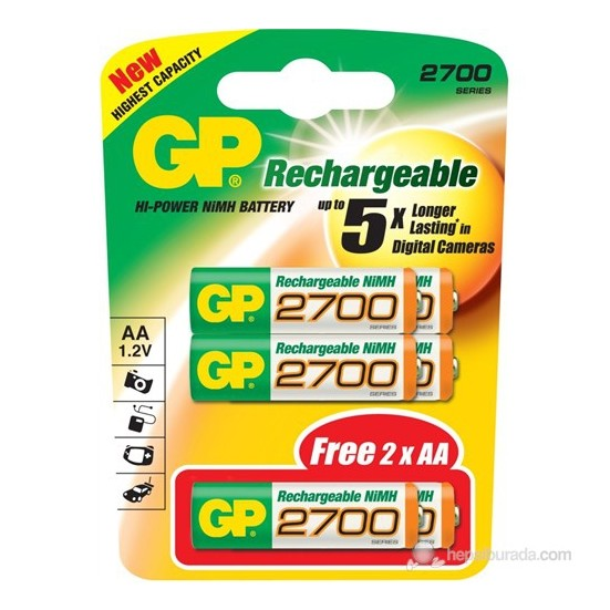 GP Recyko Pro AAA Şarjlı Pil 4'lü 26,50 TL (BİTTİ)