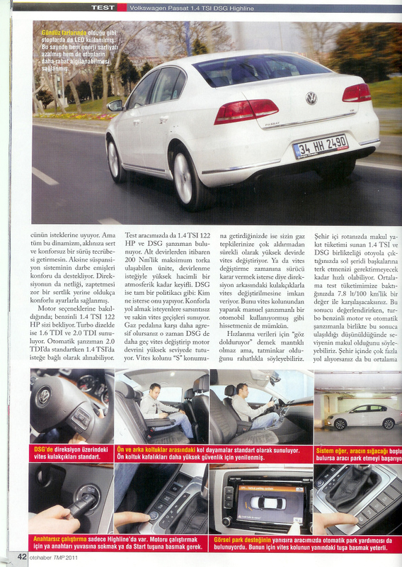  VW Passat 1.4 TSI DSG Otohaber Testi