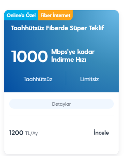 Müjde! Fiber Altyapılarda 1.000 Mbps Hizmetimiz Kullanıma Açılmıştır